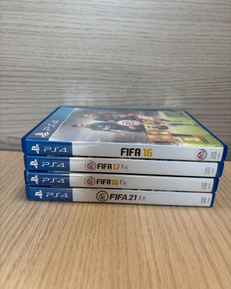 Lotto PS4 (FIFA 16 + FIFA 17 + FIFA 18 + FIFA 21)