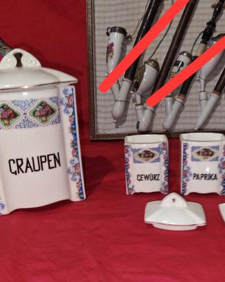 Vecchie Ceramiche spezie, angeli thun ecc
