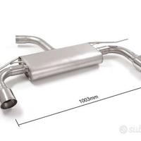 VW Golf VII 7 GTD Posteriore inox sdoppiato 2X102