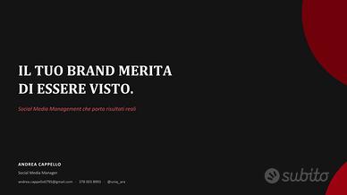 Social Media Manager Freelance | Gestione Social &