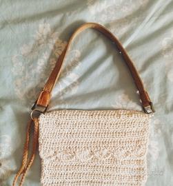 Pochette in fettuccia bianco