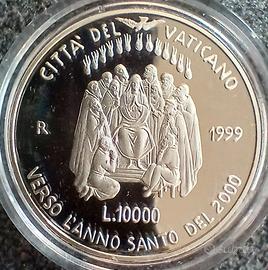 dittico argento città del Vaticano proof 1999
