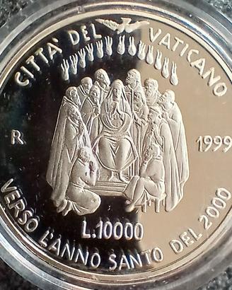 dittico argento città del Vaticano proof 1999