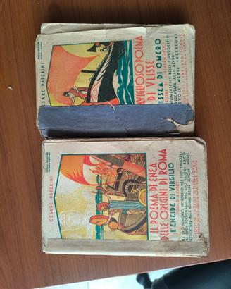 Libri 1945 vintage Ulisse e Enea