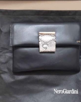 Borsa pelle nera nero giardini