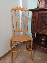 SEDIA CHIAVARINA ANTICA ANNI 70