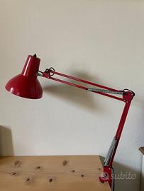 Lampada da scrivania Twist T1  Rossa Anni '70