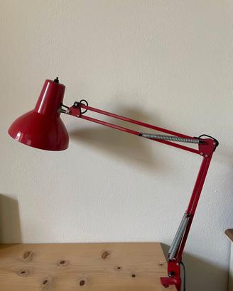 Lampada da scrivania Twist T1  Rossa Anni '70