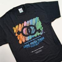 t-shirt nera con stampa