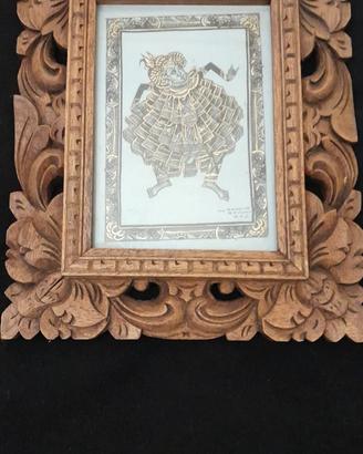 Quadro vintage anni 60  isola di Bali