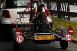 Carello ellebi portamoto rimorchio