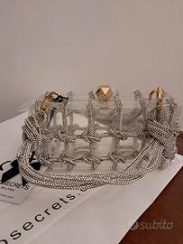 borsa a mano rigida trasparente No Secret nuova