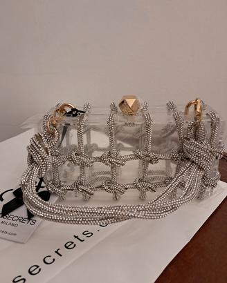 borsa a mano rigida trasparente No Secret nuova