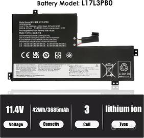 Batteria Lenovo 300E Chromebook IdeaPad 3