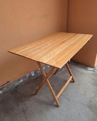 tavolo pieghevole e 4 sedie pieghevoli