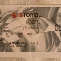 biglietto Stadio Champions League As Roma 2002