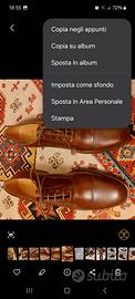 scarpe uomo in pelle color cuoio