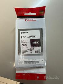 Cartuccia Canon PFI-102MBK nuova _ 130 ml