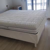 Letto matrimoniale contenitore con materasso
