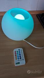 Lampada da tavolo multicolore con telecomando 