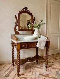 Antico Mobile Lavabo / Toilette d'Epoca Fine '800