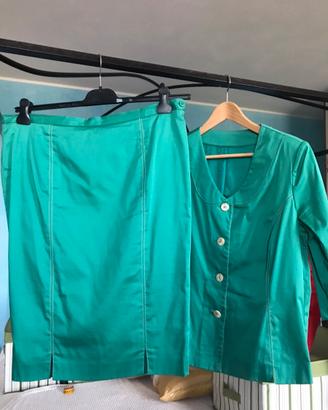 Tailleur verde smeraldo
