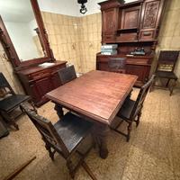 Sala da pranzo vintage  in legno massello