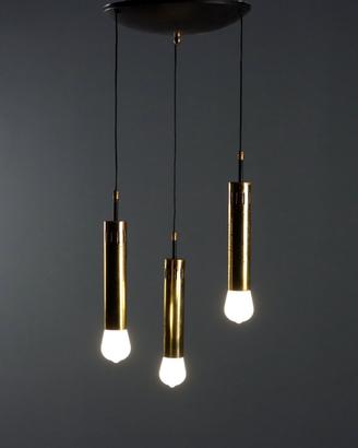 Lampadario a Tre Punti Luce Anni '60