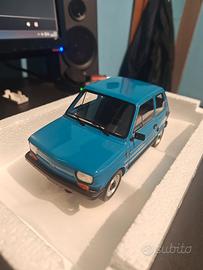 Modellino Fiat 126 Laudoracing blu