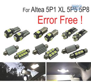KIT 11 LAMPADE LED INTERNE PER SEAT ALTEA 5 P 1 AL