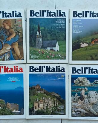 riviste Bell'Italia datate tra il 1987 e 1995