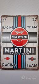 Targa in metallo Martini Racing Team vintage 