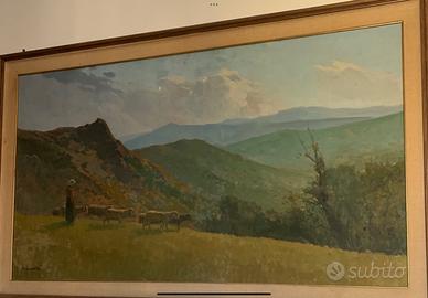 Ernesto Giacobbi olio su tavola 152x93