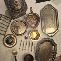 partita  oggetti vari in silver circa 3kg