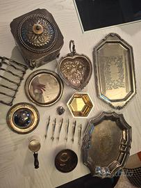 partita  oggetti vari in silver circa 3kg