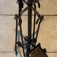 Set da camino in ferro battuto