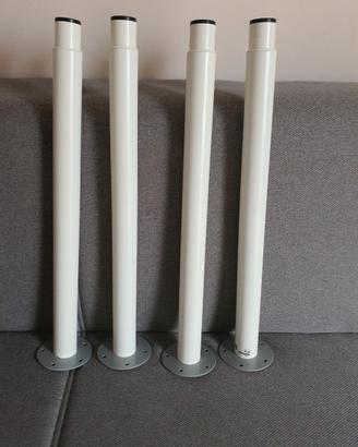4 gambe regolabili IKEA OLOV bianche