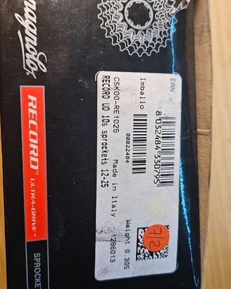 Pacco pignoni campagnolo Record 10V rapporti 12-25