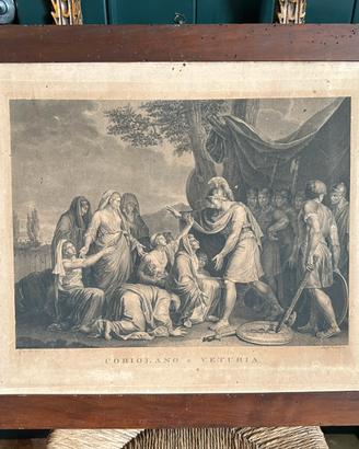 Rara stampa antica - "Coriolano e Veturia”