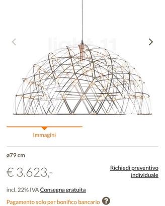 Lampada a sospensione lampadario Raimond II Dome