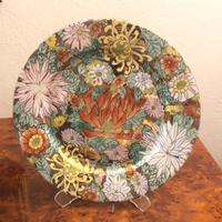 Piatto cinese in ceramica dipinto a mano