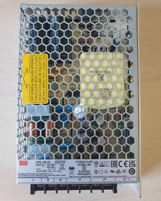 MeanWell LRS-150-24, alimentatore 156W, 24V, 6,5A