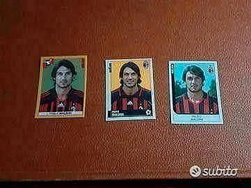Lotto set figurine album calciatori panini Maldini