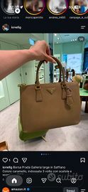 Borsa Prada Galleria Large în Saffiano