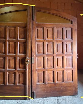 portone castagno massiccio 