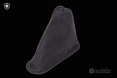 Cuffia freno a mano 595 Abarth alcantara filo nero