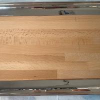 Vassoio per formaggi in argento 800 battuto a mano