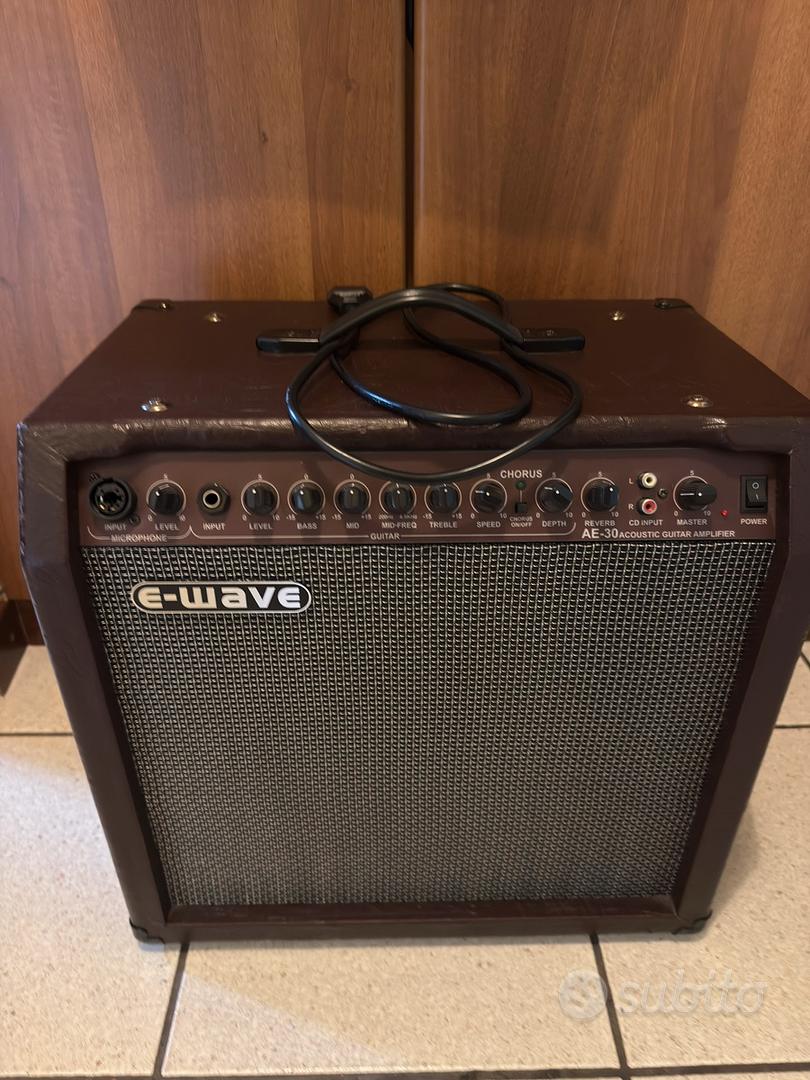 Amplificatore chitarra acustica e voce E-Wave AE30