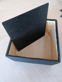 tavolino/contenitore da salotto nero 