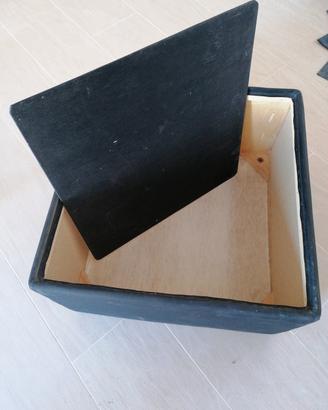 tavolino/contenitore da salotto nero 